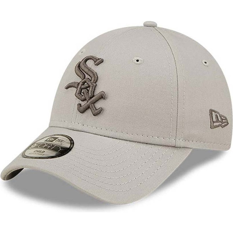 casquette-courbee-beige-ajustable-pour-enfant-9forty-league-essential-chicago-white-sox-mlb-new-era