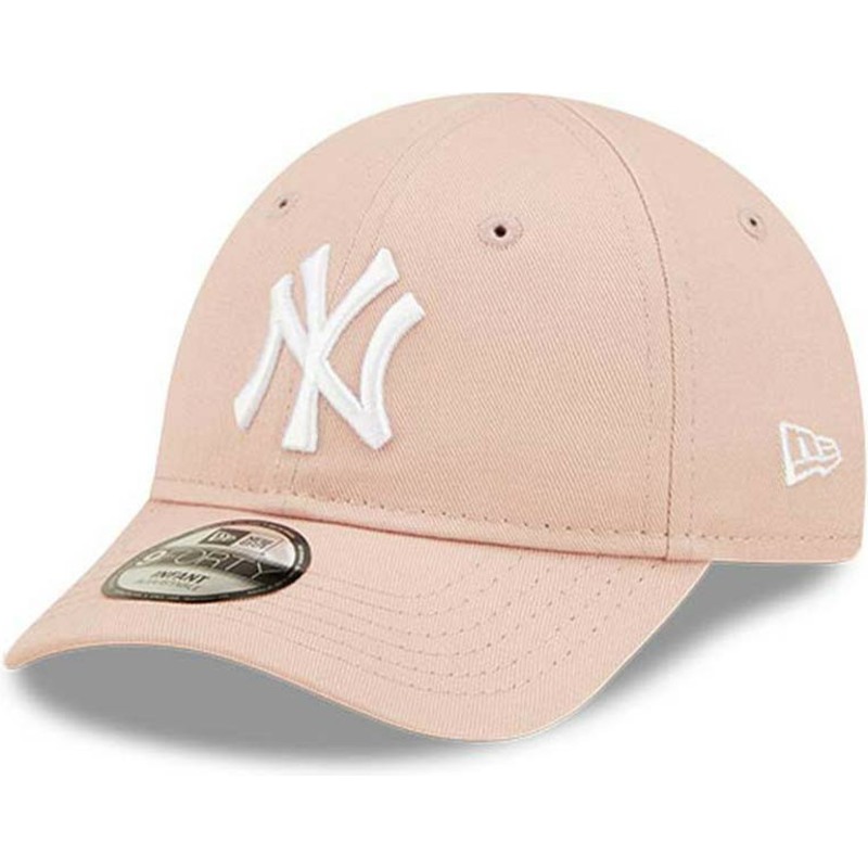 casquette-courbee-rose-ajustable-pour-bambin-9forty-league-essential-new-york-yankees-mlb-new-era
