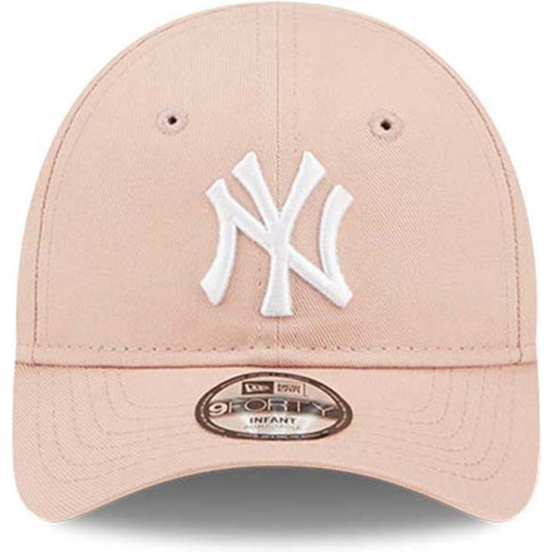 casquette-courbee-rose-ajustable-pour-bambin-9forty-league-essential-new-york-yankees-mlb-new-era