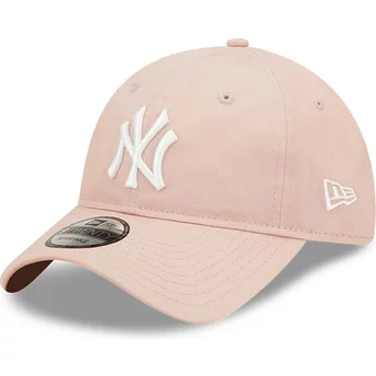 Casquette courbée rose ajustable 9TWENTY League Essential New York Yankees MLB New Era