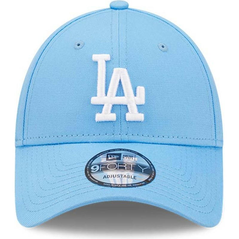casquette-courbee-bleue-ajustable-9forty-league-essential-los-angeles-dodgers-mlb-new-era