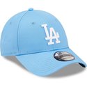 casquette-courbee-bleue-ajustable-9forty-league-essential-los-angeles-dodgers-mlb-new-era