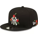 casquette-plate-noire-snapback-9fifty-flower-new-york-yankees-mlb-new-era