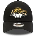 casquette-courbee-noire-ajustable-9forty-gradient-infill-los-angeles-lakers-nba-new-era