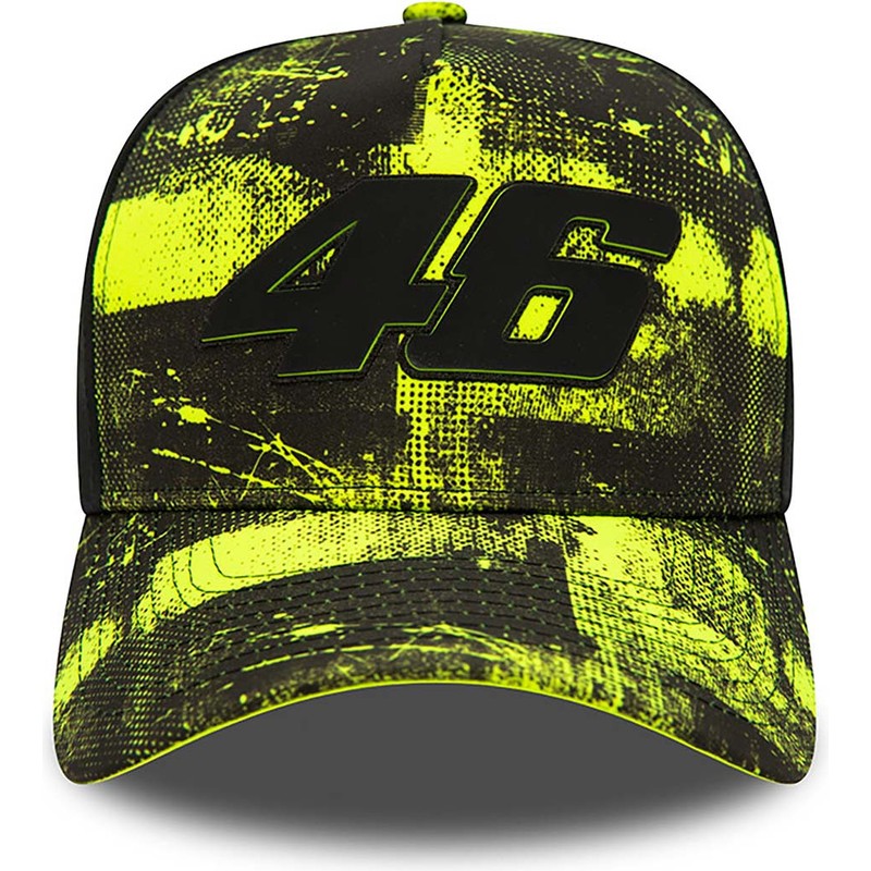 casquette-courbee-jaune-et-noire-snapback-valentino-rossi-vr46-9forty-all-over-print-motogp-new-era