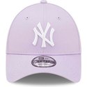 casquette-courbee-violette-ajustable-9forty-league-essential-new-york-yankees-mlb-new-era