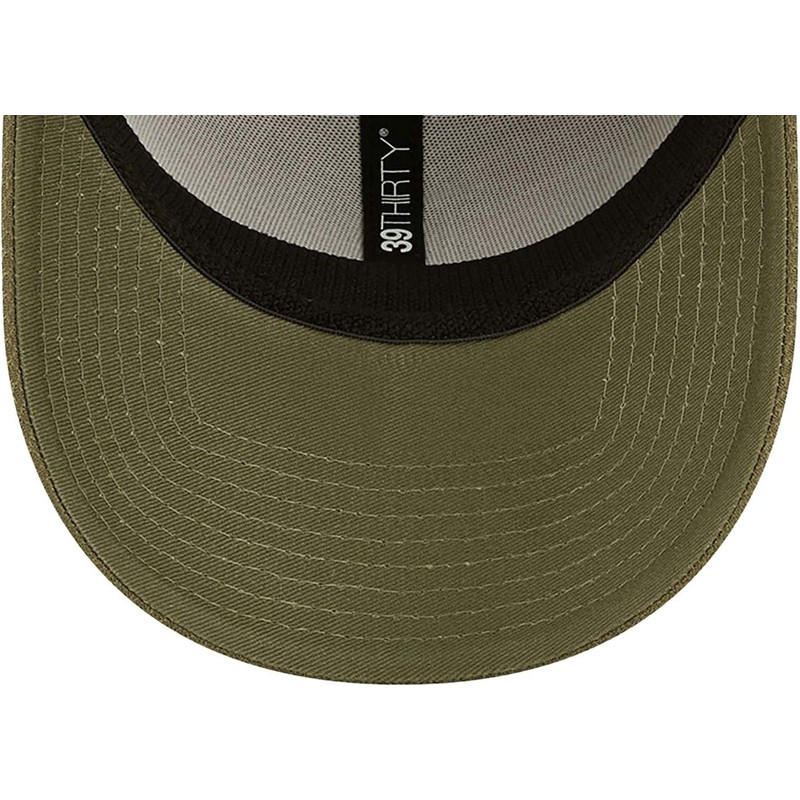 casquette-courbee-verte-ajustee-avec-logo-vert-39thirty-diamond-era-los-angeles-dodgers-mlb-new-era