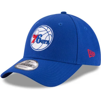 Casquette courbée bleue ajustable 9FORTY League Philadelphia 76ers NBA New Era