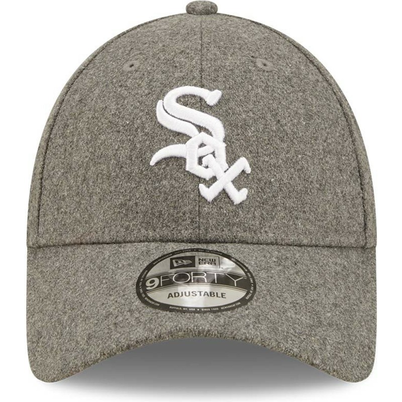 casquette-courbee-grise-ajustable-9forty-the-league-melton-chicago-white-sox-mlb-new-era