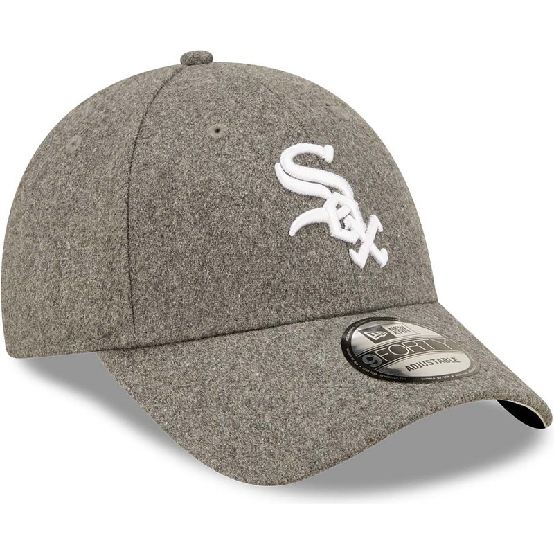 casquette-courbee-grise-ajustable-9forty-the-league-melton-chicago-white-sox-mlb-new-era