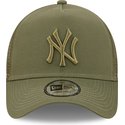 casquette-trucker-verte-avec-logo-vert-a-frame-tonal-mesh-new-york-yankees-mlb-new-era