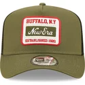 casquette-trucker-verte-buffalo-new-york-a-frame-state-patch-new-era