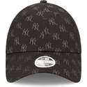 casquette-courbee-noire-ajustable-pour-femme-9forty-monogram-new-york-yankees-mlb-new-era