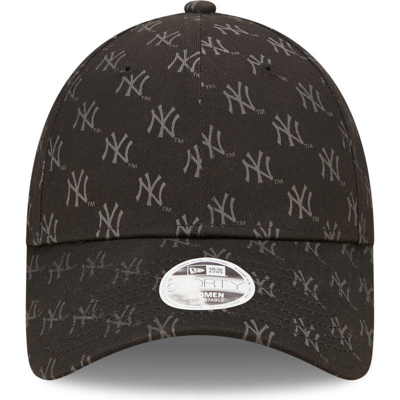casquette-courbee-noire-ajustable-pour-femme-9forty-monogram-new-york-yankees-mlb-new-era