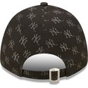 casquette-courbee-noire-ajustable-pour-femme-9forty-monogram-new-york-yankees-mlb-new-era