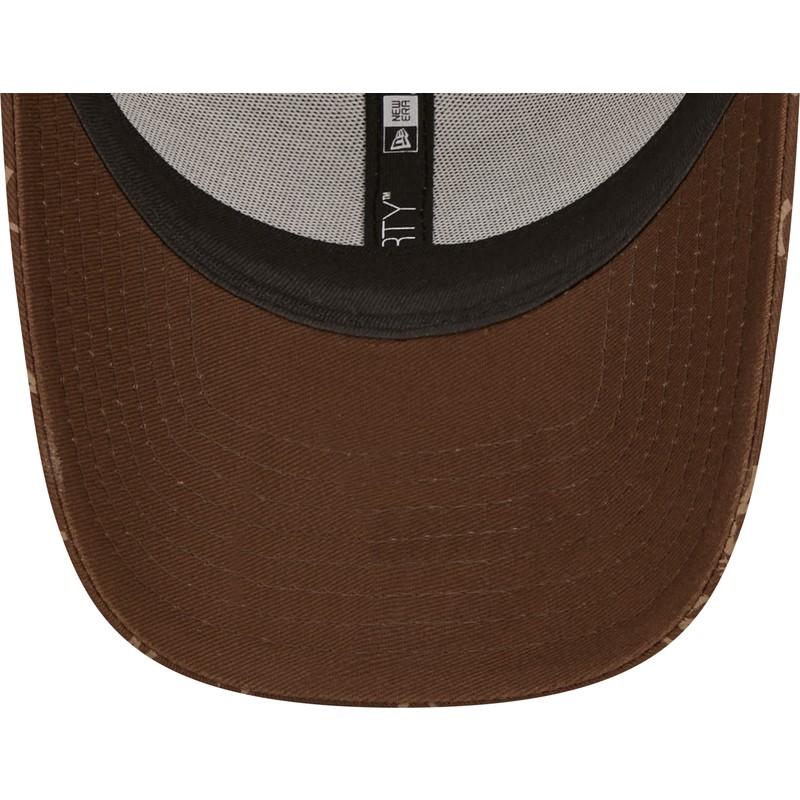 casquette-courbee-marron-ajustable-pour-femme-9forty-monogram-new-york-yankees-mlb-new-era