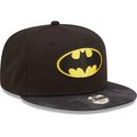 casquette-plate-noire-snapback-pour-enfant-9fifty-batman-dc-comics-new-era