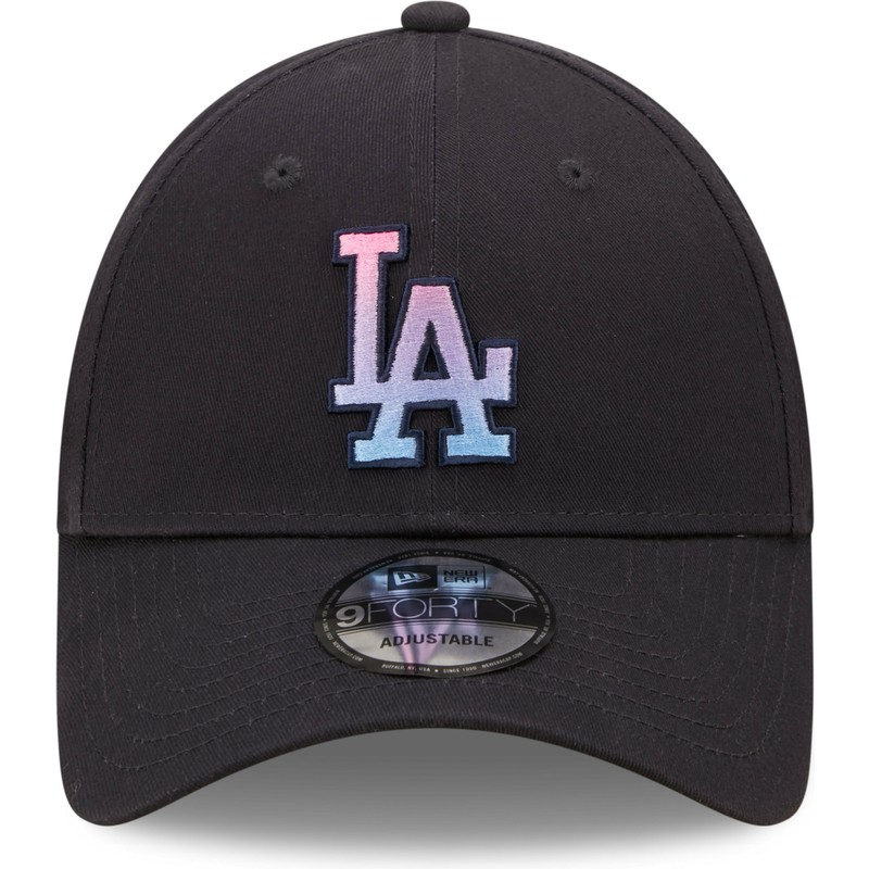 casquette-courbee-bleue-marine-ajustable-9forty-gradient-infill-los-angeles-dodgers-mlb-new-era