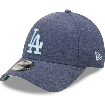Casquette courbée bleue marine ajustable avec logo bleu 9FORTY Pull Essential Los Angeles Dodgers MLB New Era