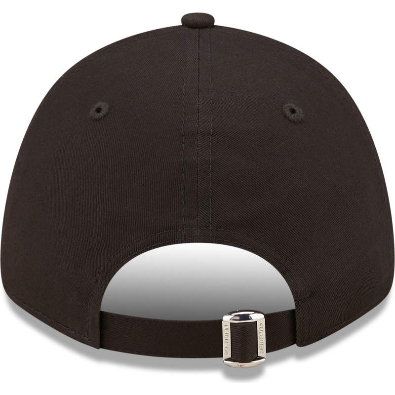 casquette-courbee-noire-ajustable-avec-logo-orange-9forty-league-essential-los-angeles-dodgers-mlb-new-era