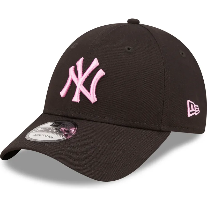 Casquette Baseball New York (NY) - Imprimé Géométrique Rose Et Noir - Taille Unique - Neuf Avec Étiquette