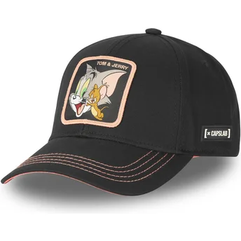 Casquette courbée noire ajustable Tom et Jerry TJ3 Looney Tunes Capslab