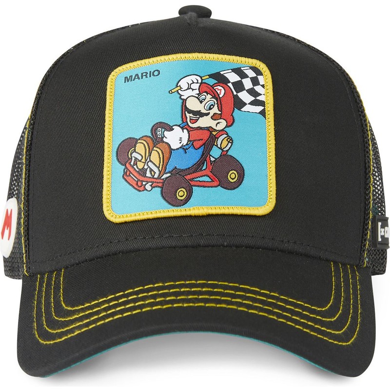 casquette-trucker-noire-mario-kart-vic1-super-mario-bros-capslab