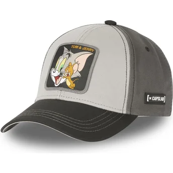 Casquette courbée grise ajustable Tom et Jerry TJ4 Looney Tunes Capslab