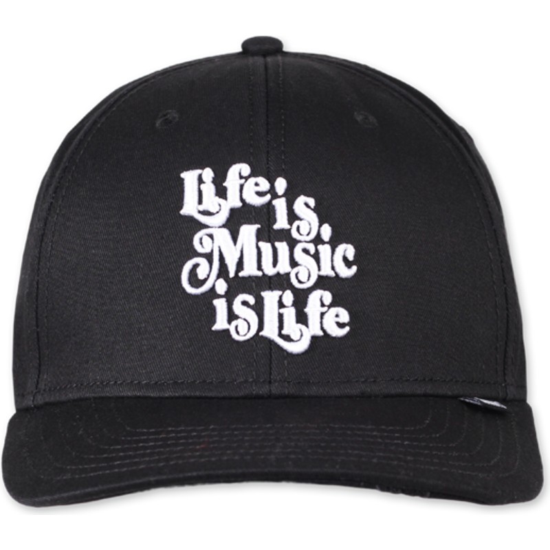 casquette-courbee-noire-ajustable-life-is-music-is-life-truefit-ioi-djinns