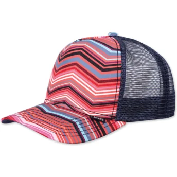 Casquette trucker bleue marine HFT Psycho ZigZag Djinns