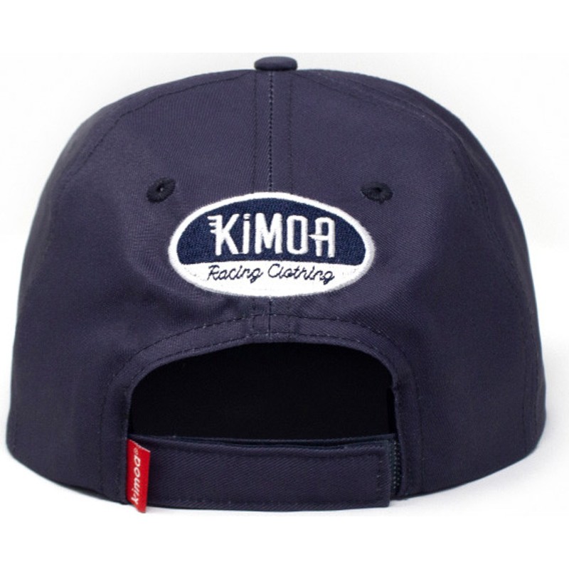 casquette-plate-bleue-marine-ajustable-racing-14-kimoa