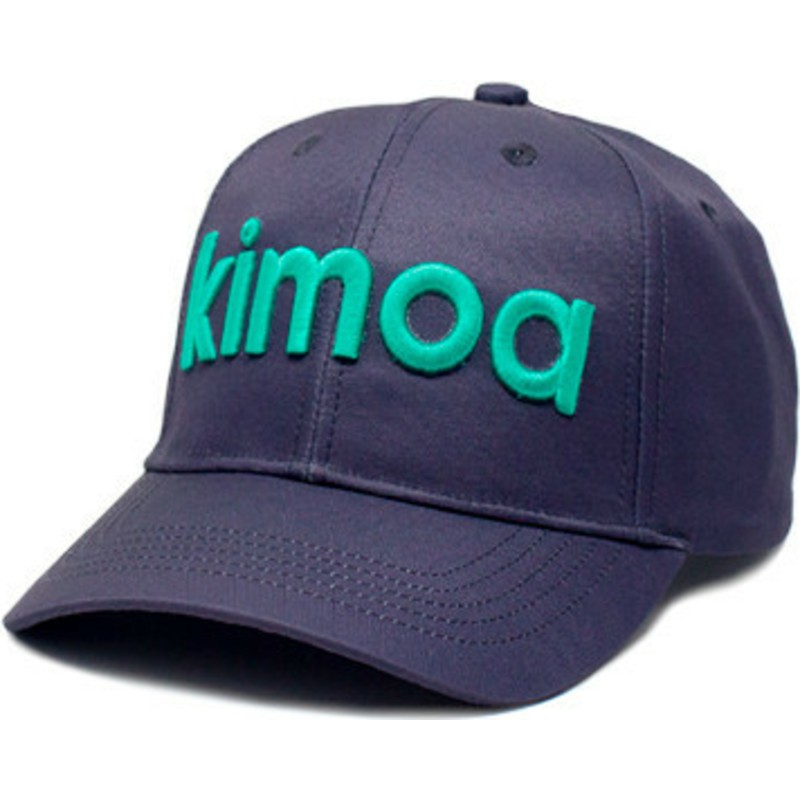 casquette-courbee-bleue-marine-ajustable-logo-kimoa
