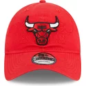 casquette-courbee-rouge-ajustable-9twenty-draft-edition-2023-chicago-bulls-nba-new-era