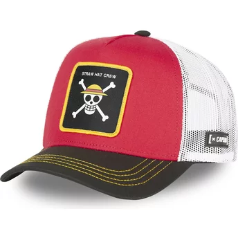 Casquette trucker rouge, blanche et noire Straw Hat Pirates ONE2 One Piece Capslab