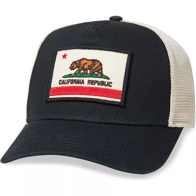 casquette-trucker-noire-et-blanche-snapback-california-bear-valin-american-needle