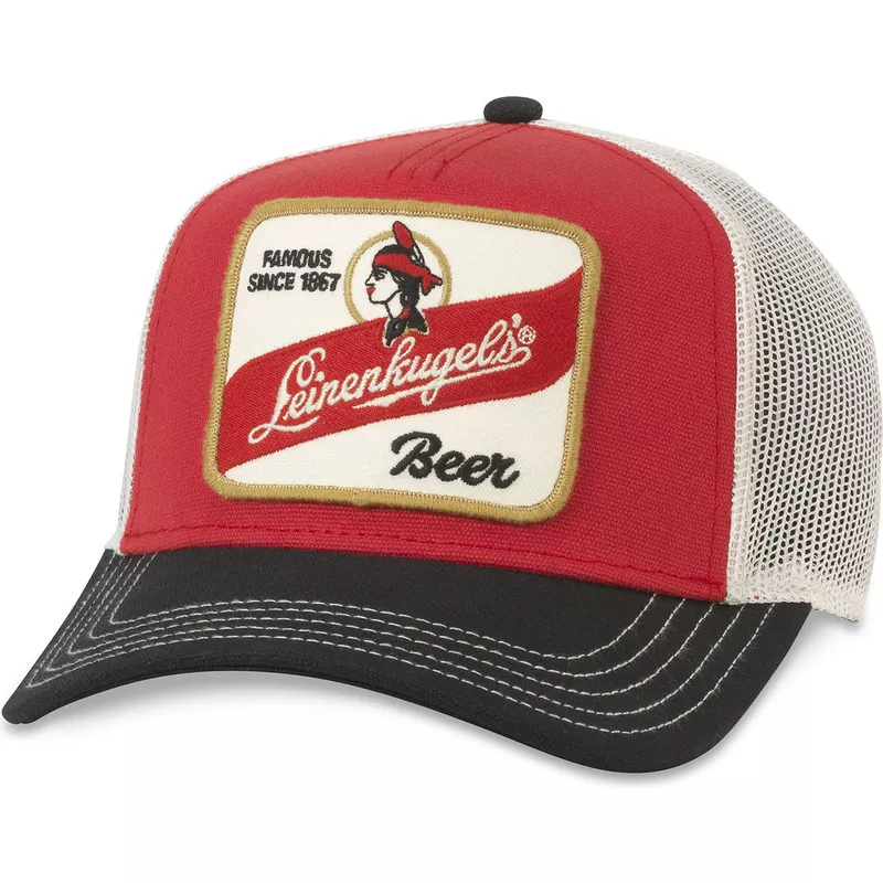 casquette-trucker-rouge-blanche-et-noire-snapback-leinenkugel-s-beer-valin-american-needle