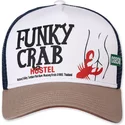 casquette-trucker-blanche-et-marron-funky-crab-hostel-hft-coastal