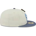 casquette-plate-grise-et-bleue-ajustee-59fifty-the-elements-air-pin-chicago-bulls-nba-new-era