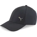 casquette-courbee-noire-ajustable-gold-metal-cat-puma