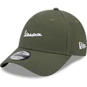 casquette-courbee-verte-ajustable-9forty-seasonal-vespa-piaggio-new-era