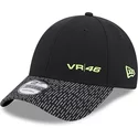 casquette-courbee-noire-ajustable-9forty-reflective-visor-valentino-rossi-vr46-motogp-new-era