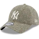 casquette-courbee-grise-ajustable-9twenty-tweed-pack-new-york-yankees-mlb-new-era