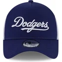 casquette-trucker-bleue-a-frame-team-script-los-angeles-dodgers-mlb-new-era