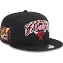 casquette-plate-noire-snapback-9fifty-patch-chicago-bulls-nba-new-era