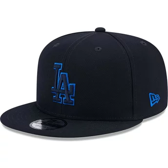 Casquette plate bleue marine snapback 9FIFTY Repreve Los Angeles Dodgers MLB New Era