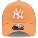 casquette-trucker-orange-a-frame-league-essential-new-york-yankees-mlb-new-era