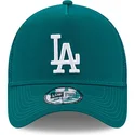 casquette-trucker-verte-a-frame-league-essential-los-angeles-dodgers-mlb-new-era