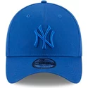casquette-courbee-bleue-ajustee-avec-logo-bleu-39thirty-league-essential-new-york-yankees-mlb-new-era