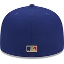 casquette-plate-bleue-ajustee-59fifty-laurel-sidepatch-los-angeles-dodgers-mlb-new-era