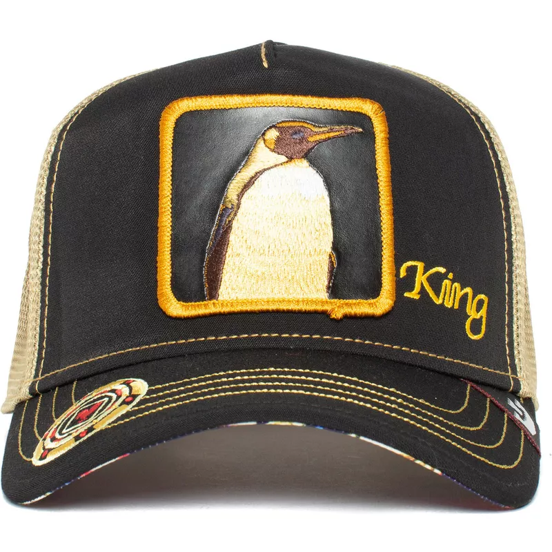 casquette-trucker-noire-pingouin-king-quart-major-casino-the-farm-goorin-bros